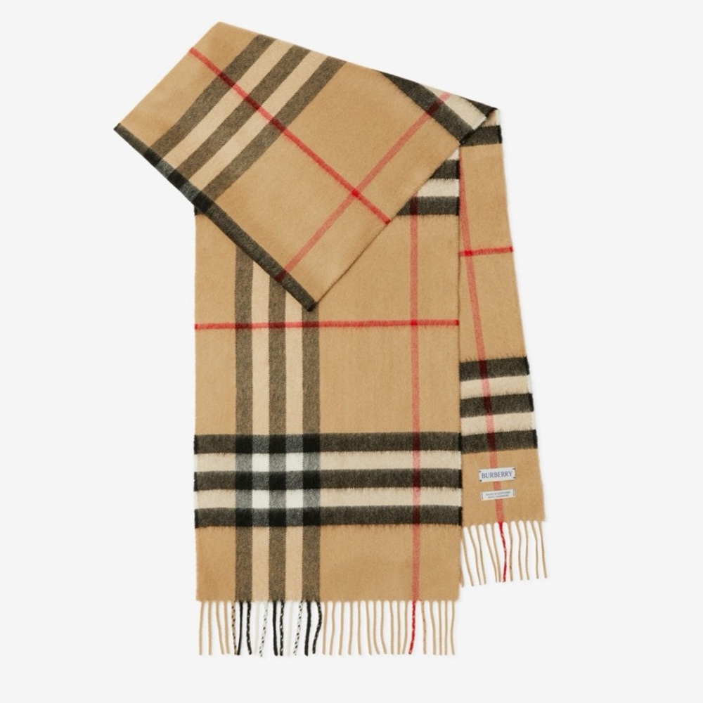 Burberry checked cashmere scarf